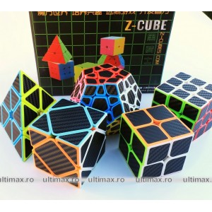 Z-Cube - Set 5 Puzzle-uri - Stickere Fibra de Carbon