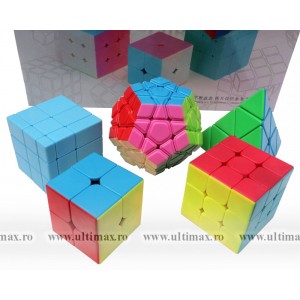 Z-Cube * SET 5 Cuburi * 2x2, 3x3, Mirror, Pyraminx, Megaminx
